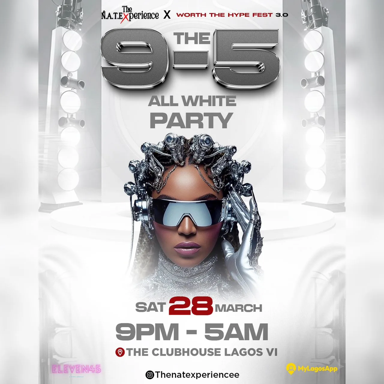 The 9-5 All White Party