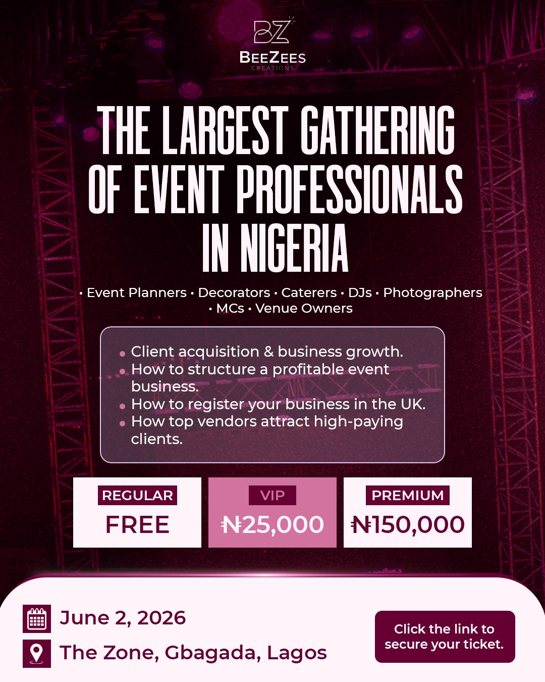 The Largest Gathering Of Event Professionals In Nigeria